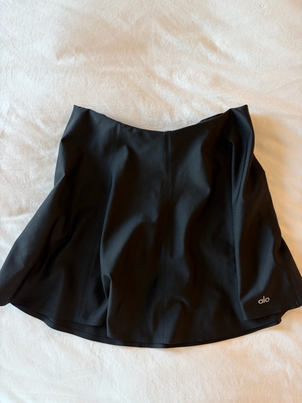 ALO Yoga Black Flared Skater Skirt